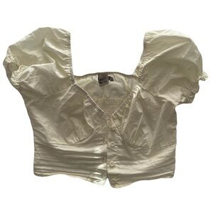 Princess Polly Laguna Light Yellow Blouse US 2